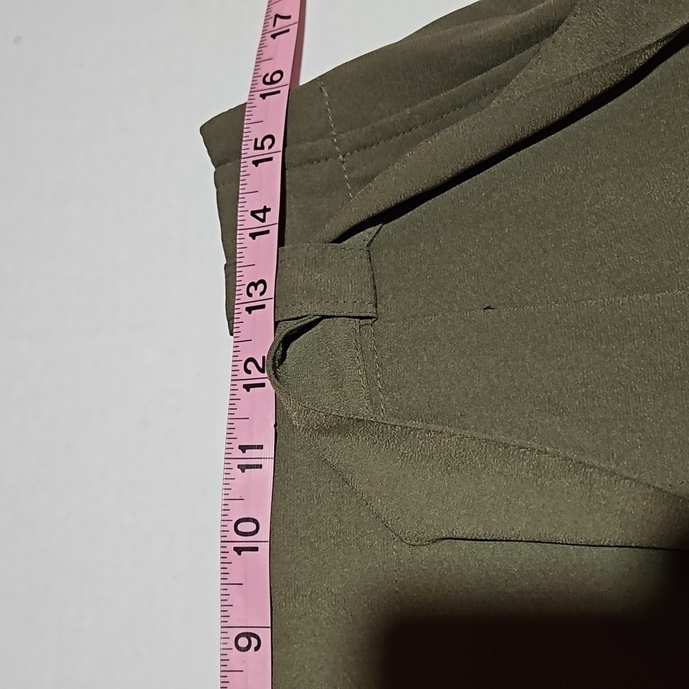 Liz Claiborne | Olive Green Lightweight Pencil Skirt - Picture 7 of 10
